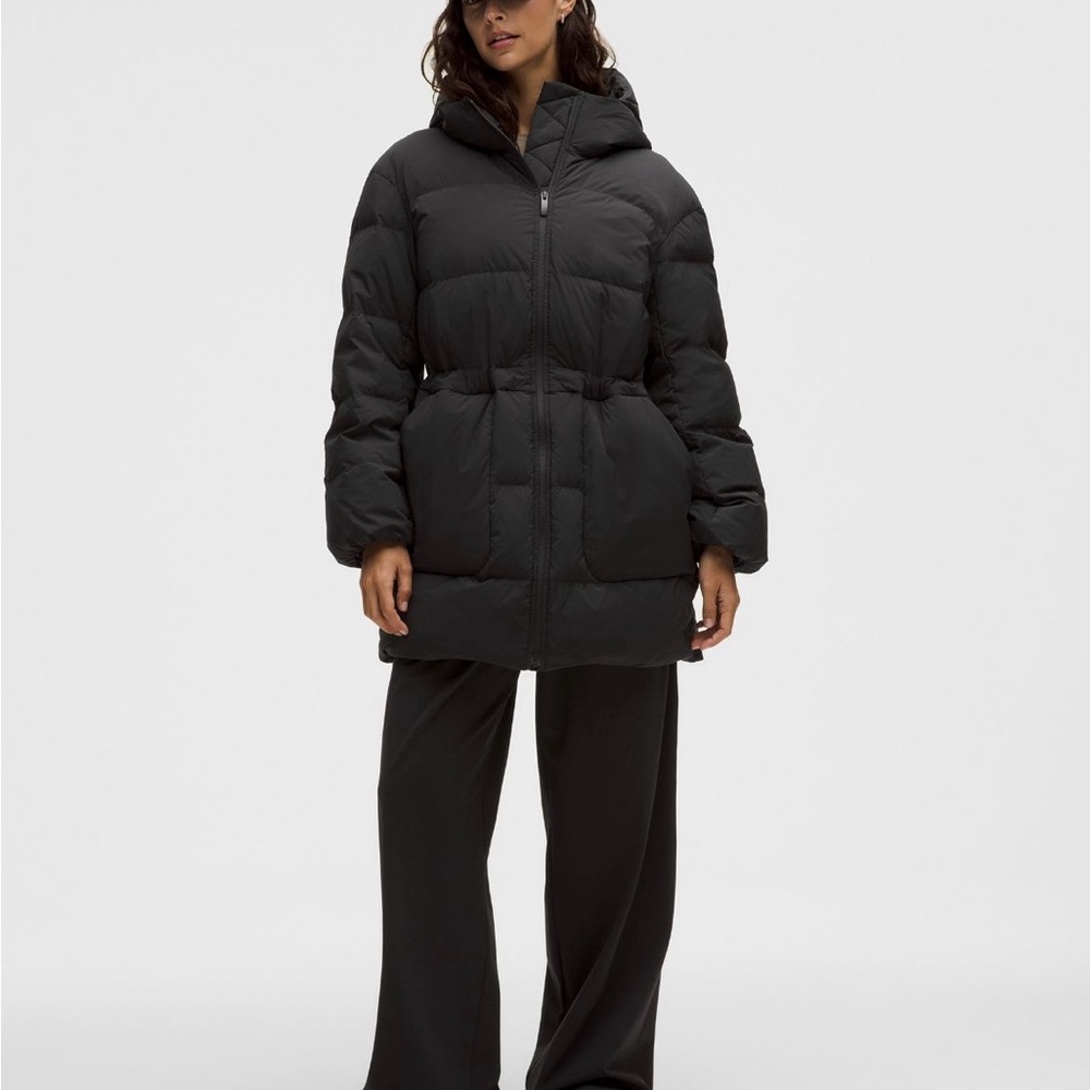 lululemon athletica Black Puffer Coat with Hood